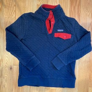 Patagonia Organic Cotton Quilted 1/4 Snap Button Pullover XS
